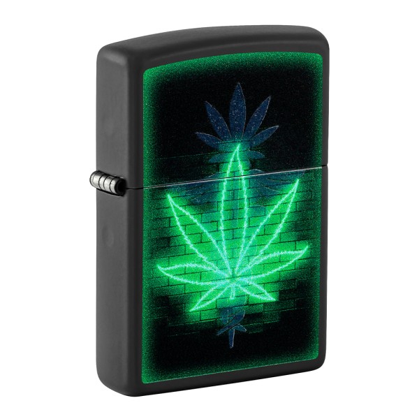 Zippo Lighter Glowing Leaf Design 60007212