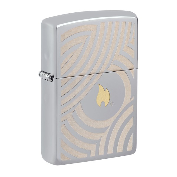 Zippo Lighter Flame and Circles Design 2 60007243