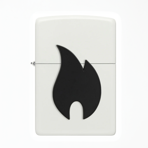 Zippo Lighter 214 BIG Flame black