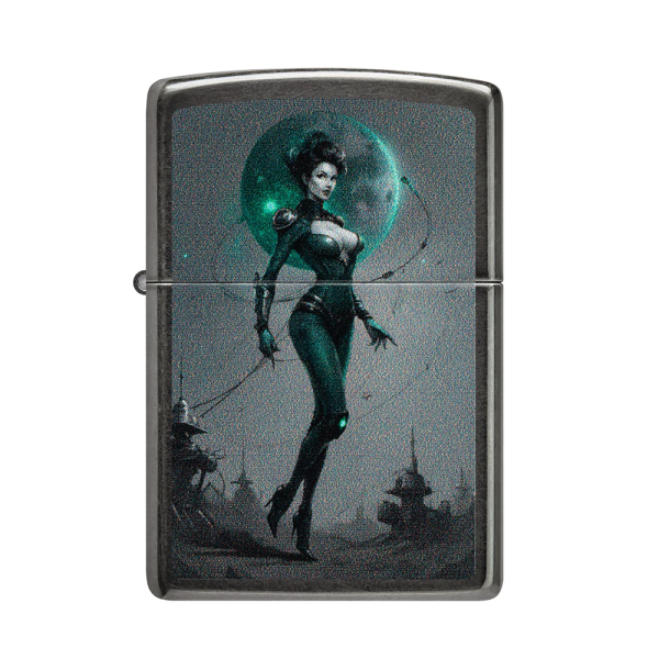 Zippo Lighter 28378 Sci Fi Pinup Design