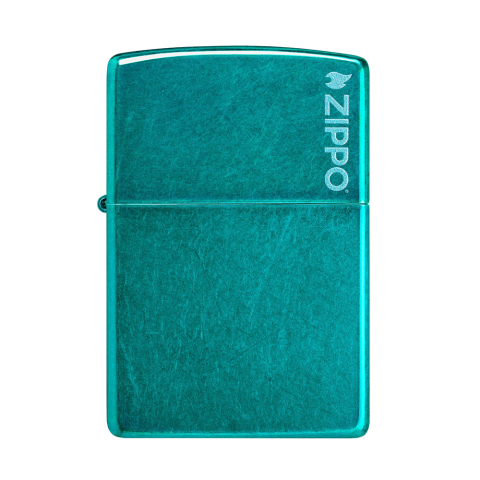 Zippo Lighter 24004ZL Candy Teal with Zippo Logo