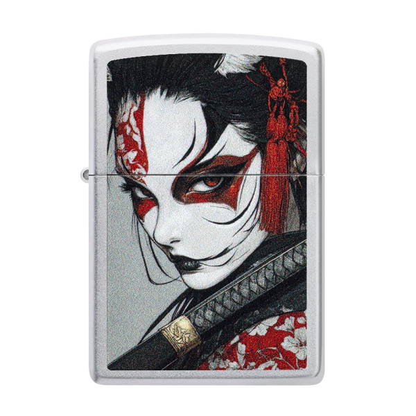Zippo Lighter 205 Samurai Woman Design