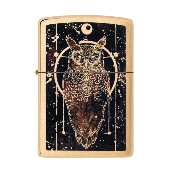 Zippo Lighter 204B Owl Design
