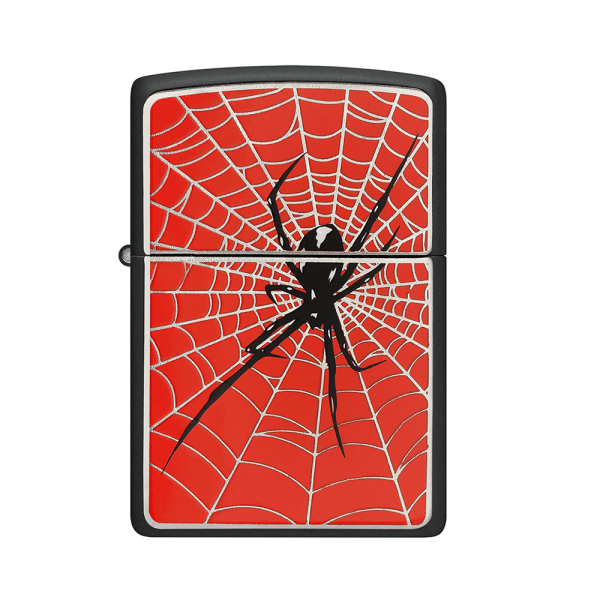 Zippo Lighter 218 Spider Web Red