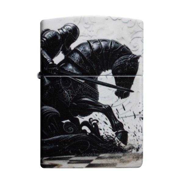 Zippo Lighter 49352 Black Knight Design