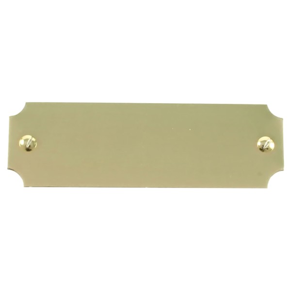 Gilt Notched Engraving Plate 50mm x 16mm