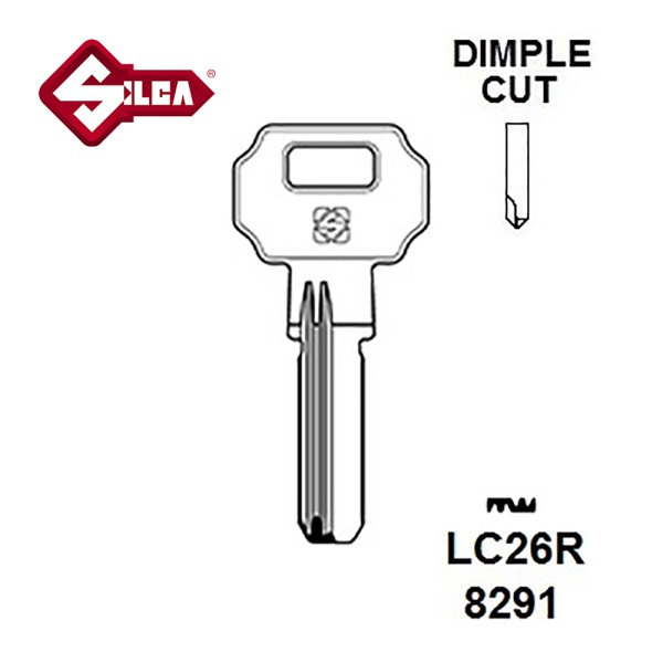 Silca LC26R Lince Security Dimple Blank JMA LIN21D