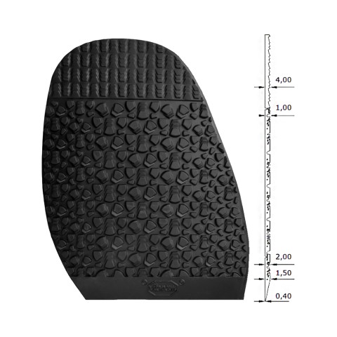 Vibram Raptor 4.5mm Half Sole Gents