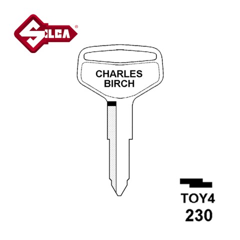 Silca TOY4 JMA TOYOK1 HD TA17 C126 TOYO-12