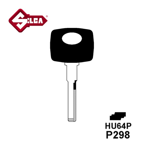 Silca HU64P Mercedes Plastic Top Blank
