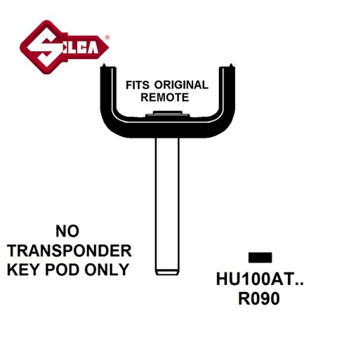 Silca Remote Blank HU100AT (1) Vauxhall (Z Series) CV147