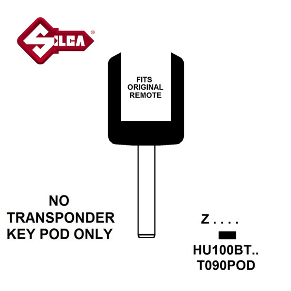 Silca HU100BT12 - Peugeot Transponder (Without Chip)