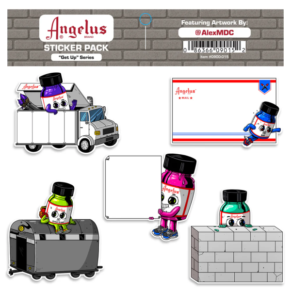 Angelus Sticker Pack - Art by Alex MDC Get Up (Pack of 5)