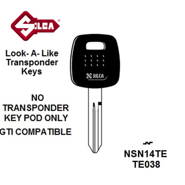 Silca NSN14TE - Nissan Transponder (Without Chip) TP00DAT-15P2 UP031 NS34BTK