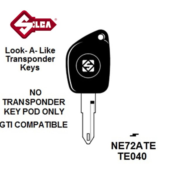 Silca NE72ATE - Peugeot Transponder (Without Chip) TP00NE-36P2 CTP527