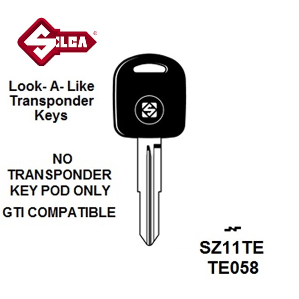 Silca SZ11TE - Suzuki Transponder (Without Chip) TP00SUZU-8IP1 SU17ST