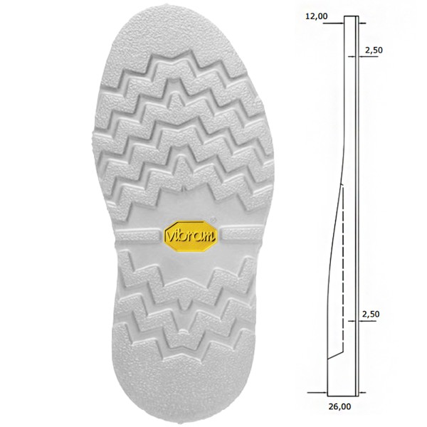 Vibram 377K Cristya Units. Size 12 Grey