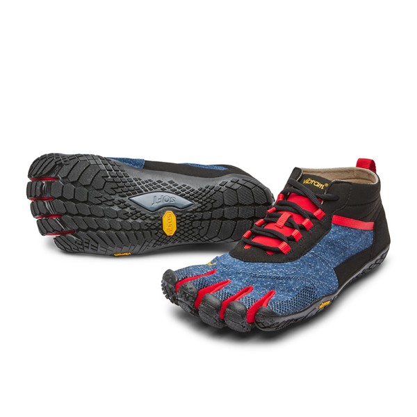 Vibram FiveFingers V-Trek Gents Size 43 UK 9 Denim/Red 