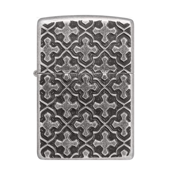 Zippo Lighter 28973 Cross Pattern Design