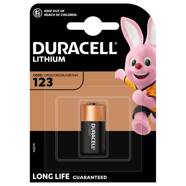 DURACELL CR123 Lithium 3V Battery