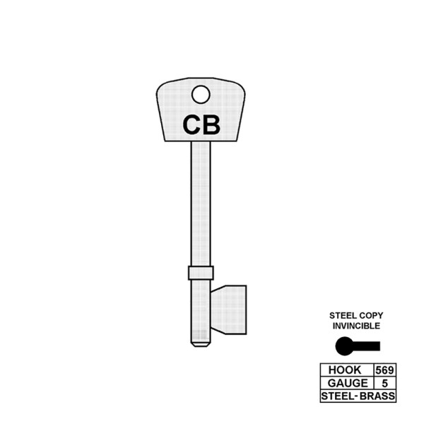 ERA 5 Lever Mortice Blank to Suit ERA Invicible E108/E110  SKS 334BS  HD B334S