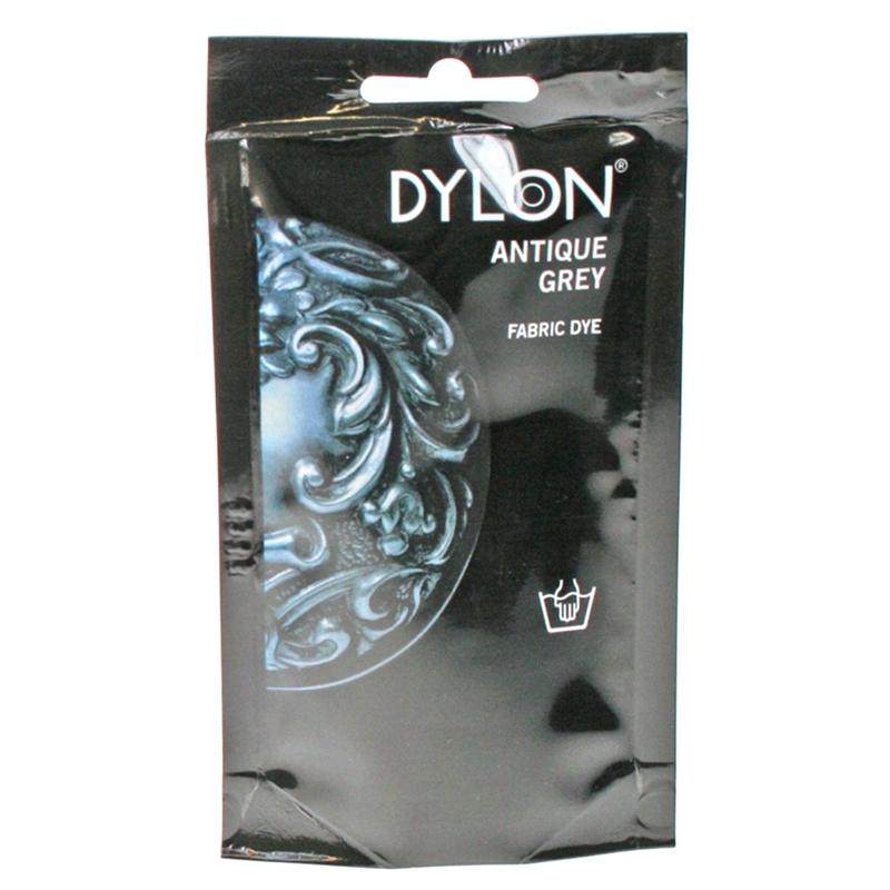 Dylon Hand Fabric Dye Sachet for Clothes & Soft Furnishings, 50g – Smoke Grey