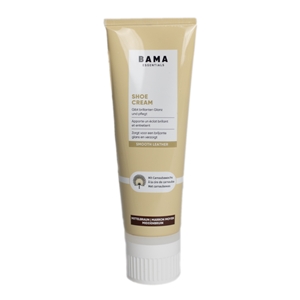 Bama Essentials Shoe Cream Tube with Applicator Sponge Mid Brown 75ml