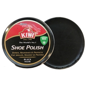 Kiwi Shoe Polish Black, 50ml Tin - Charles Birch Ltd