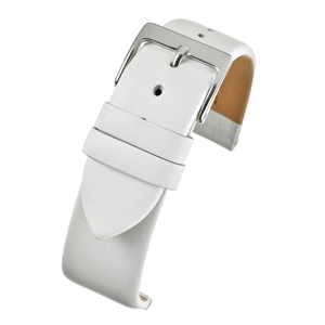 Birch Deluxe Range Matt Calf Leather Watch Straps White 8mm