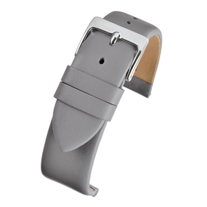 Birch Deluxe Range Matt Calf Leather Watch Straps Grey 12mm
