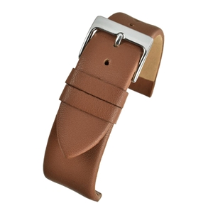 Birch Calf Leather Extra Long Watch Straps Tan 12mm
