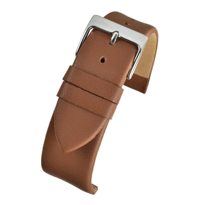 Birch Calf Leather Extra Long Watch Straps Tan 14mm